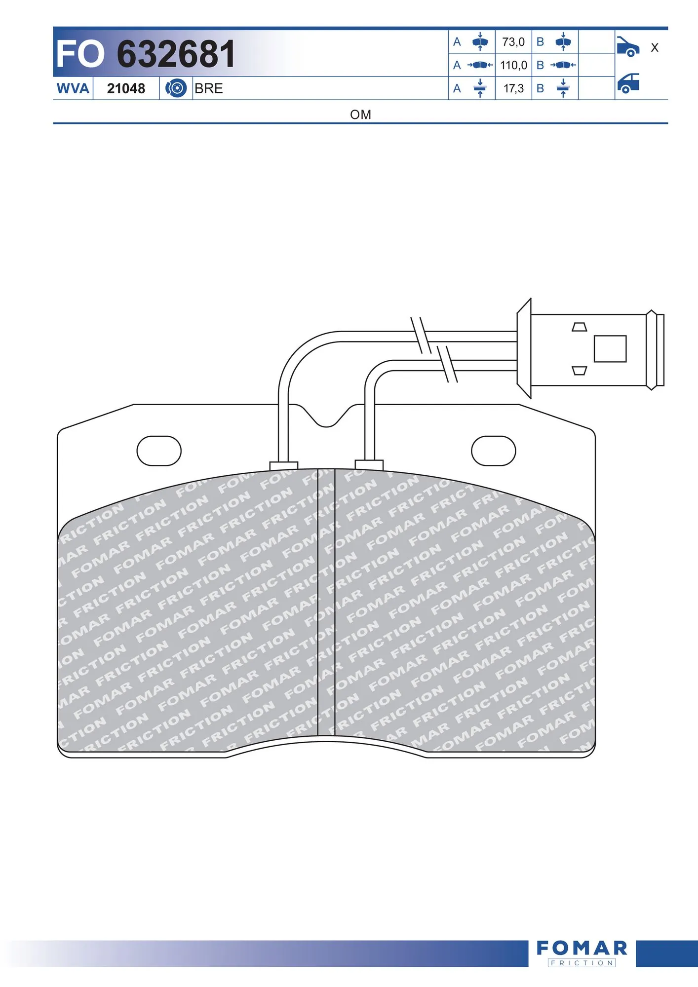 Brake Pad Set, disc brake